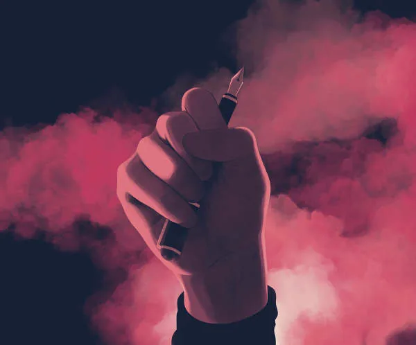 Militant Poetry – illustration by Benedetta C. Vialli